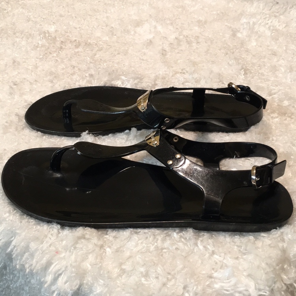 Michael Kors Black Jelly Sandals